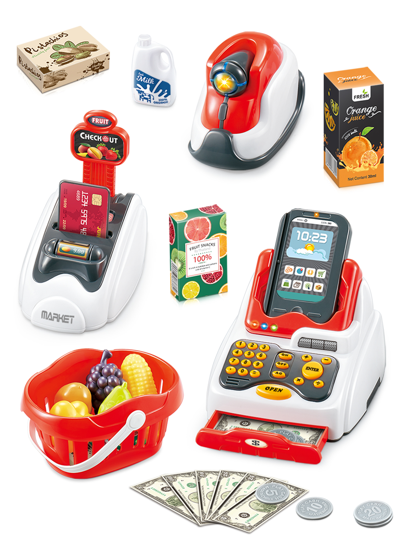 Kids Toys Stores - Grocery Store Pretend Play Electronic Toy