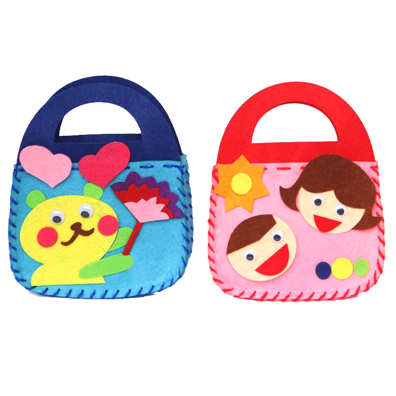 Kid Toys And Craft - 8Pcs DIY Sewing Handmade Bag Children