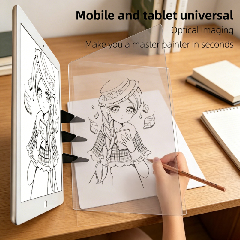 Kids Toys Drawing Easy - Optical Drawing Board, Portable Tracing Board
