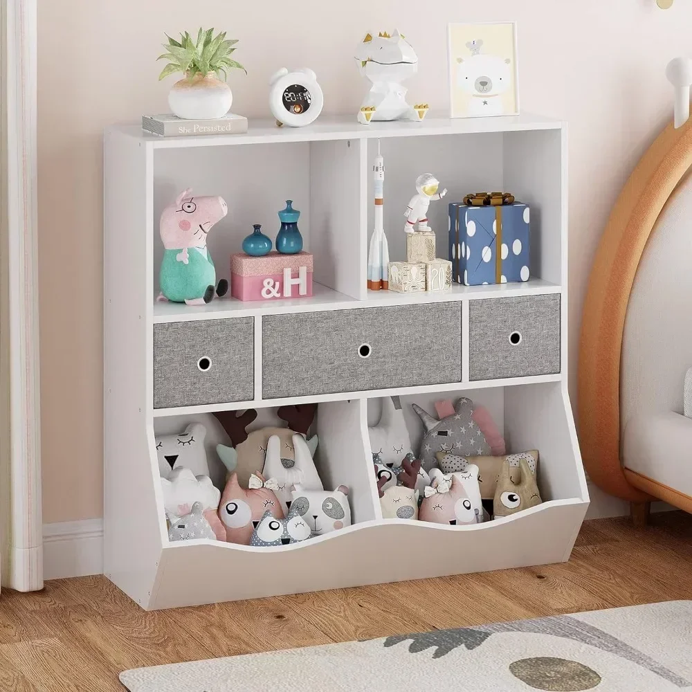 Kids Toys Quotes - Children Bookcase Kids Bookshelf Toy Storage