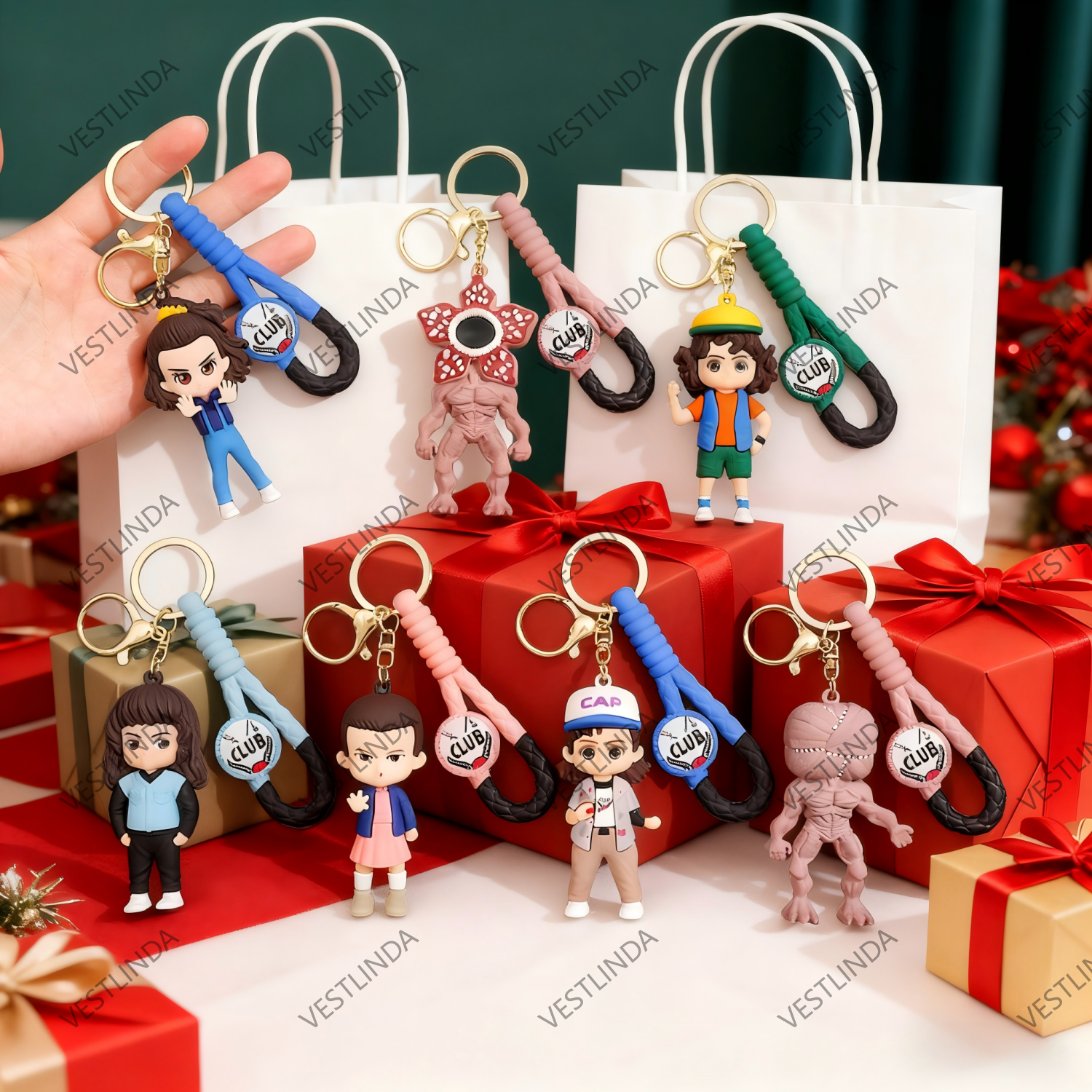 Kids Toys Usa - 2026 Stranger Things Figures Keychain Robin