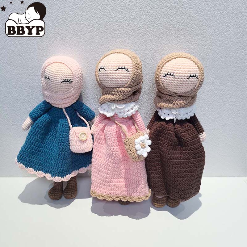Kids Quran Toys - Knitted Islamic Toys Crochet Dolls Hijab