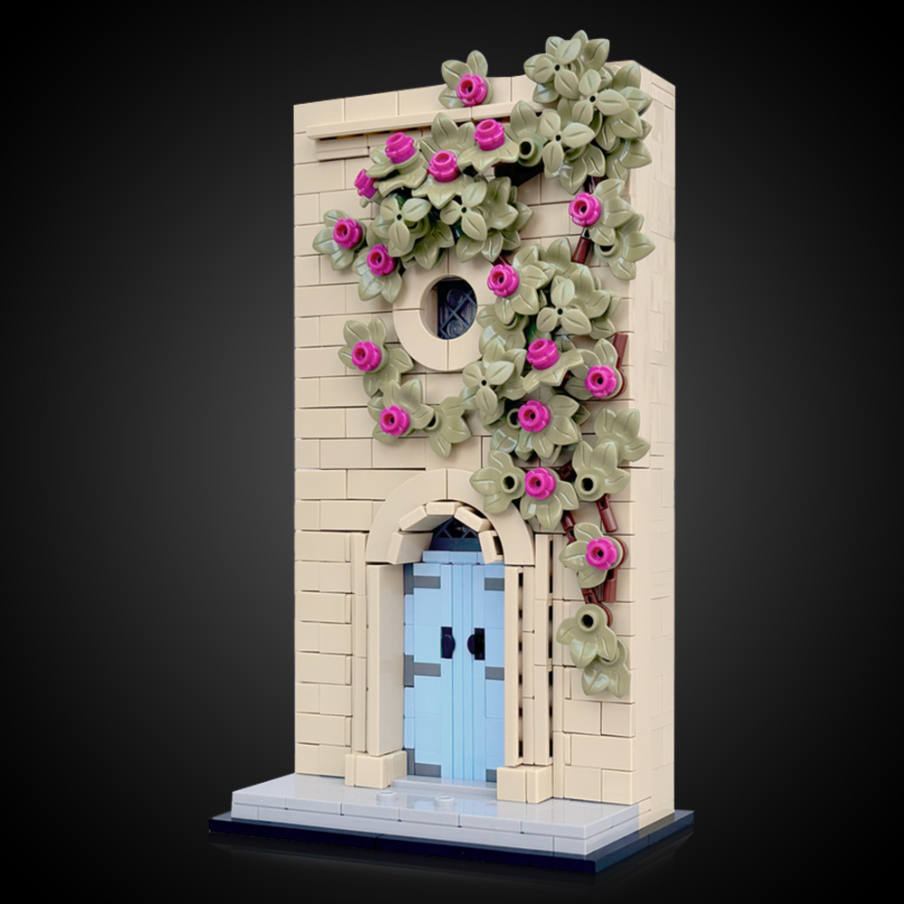Kids Toys Malta - Gobricks MOC Malta Mdina Blue Door