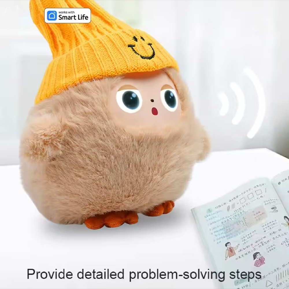 Kids Y Toys - AI Plush Toy W/Smart Voice&LED Eyes,Interactive