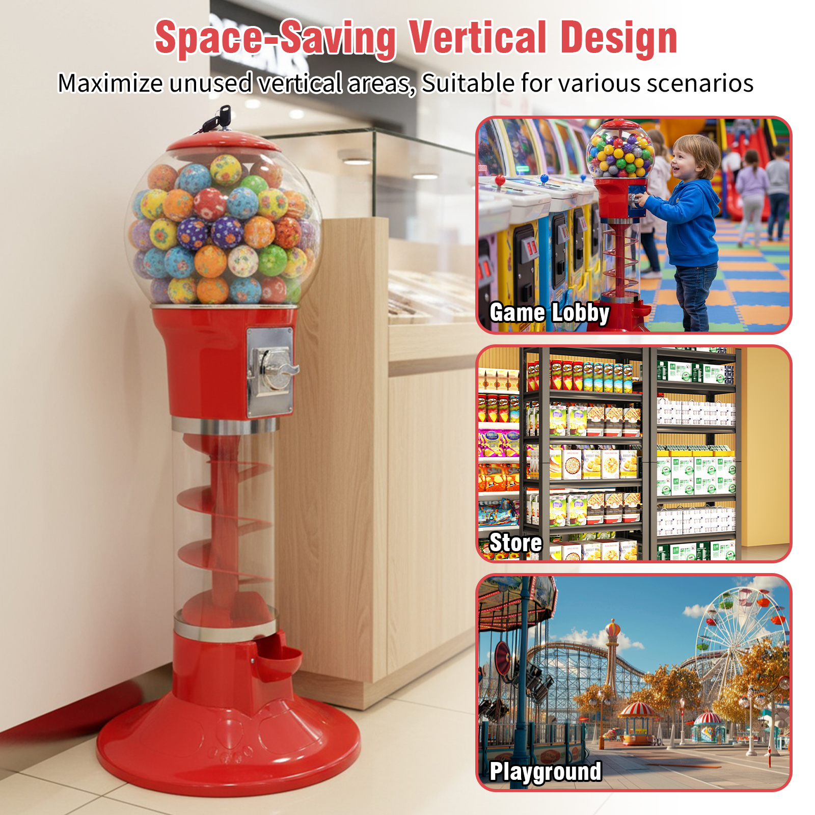 Standing Coin Operated Vending - Kids Toys Mall reseña y precio