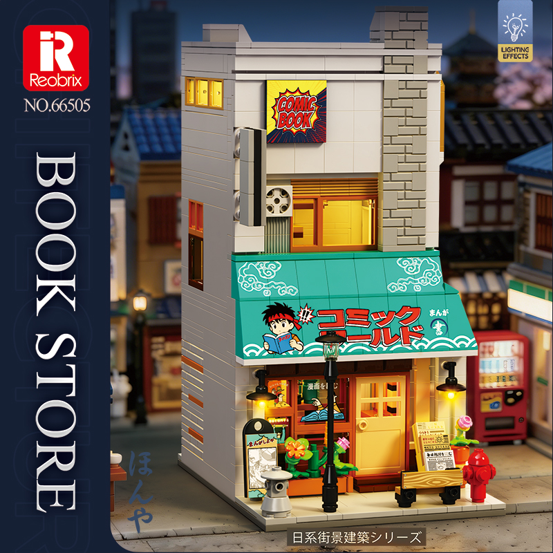 Bookstore Building Blocks Japa - Kids Toys Stores reseña y precio