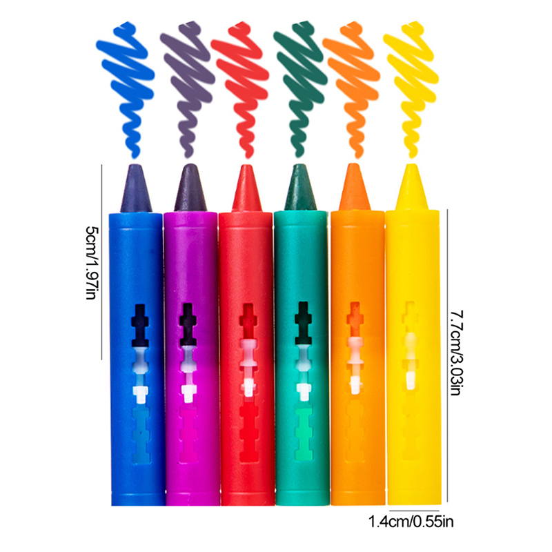 6colors Washable Bath Crayons  - Kids Toys Drawing Easy reseña y precio