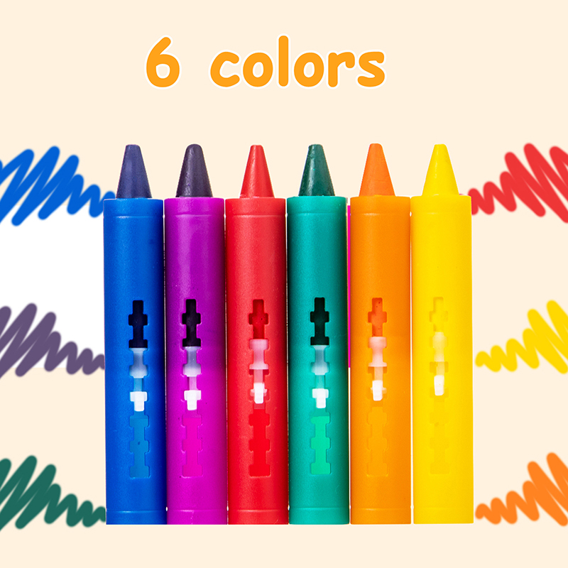 6colors Washable Bath Crayons  - Kids Toys Drawing Easy reseña y precio