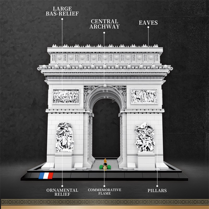 3381PCS Arc de Triomphe Model  - Kids Toys Paris reseña y precio