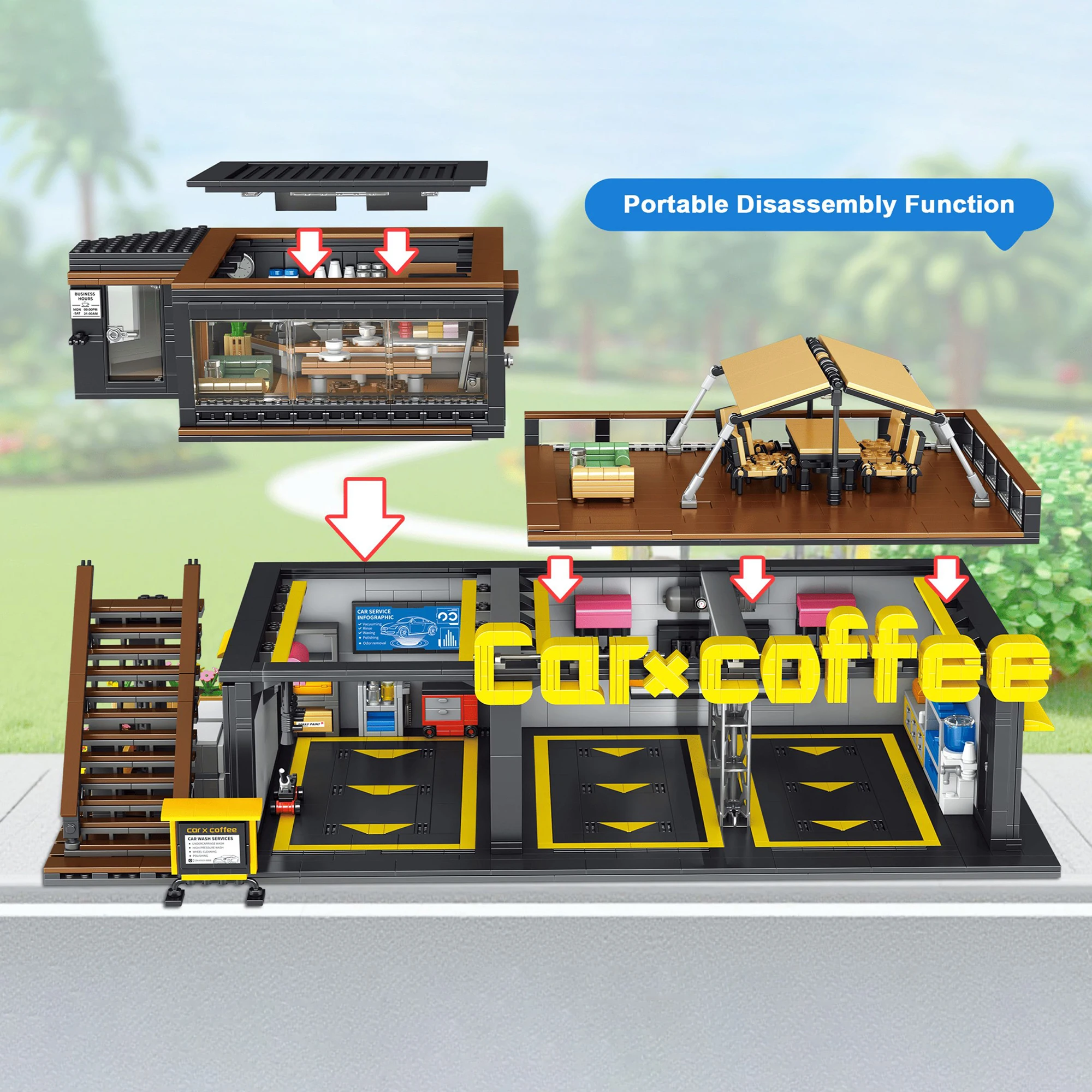 Coffee Auto Repair Shop Coffee - Kids Toys Stores reseña y precio