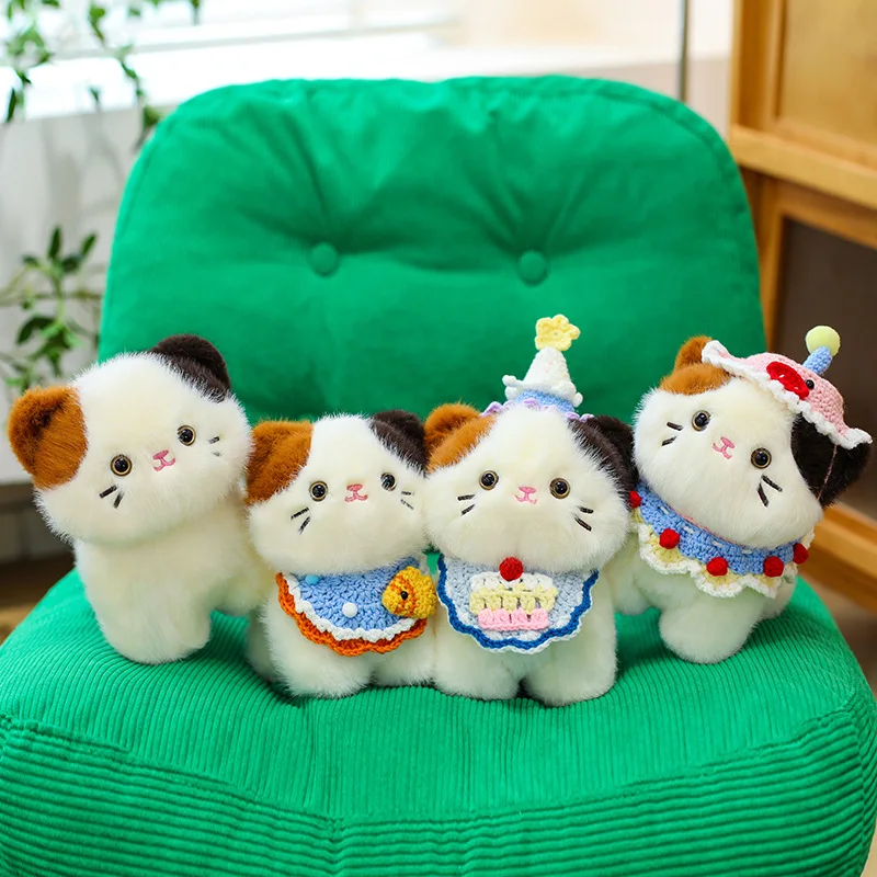 Cute Tricolor Cat Plush Toy Ca - Popular Kids Xmas Toys reseña y precio