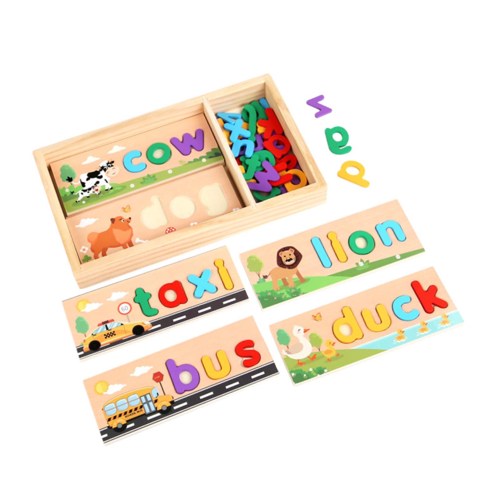 Wooden Spell Learning Toys wit - Kids Toys 2 Year Old reseña y precio