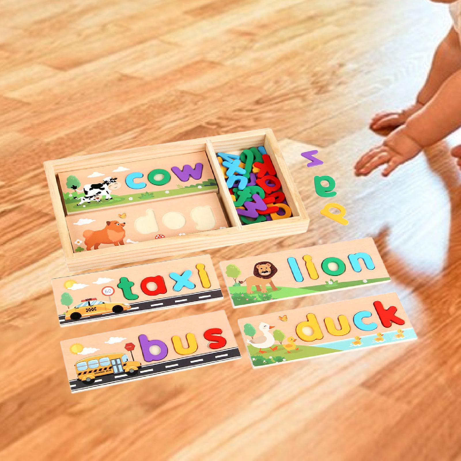 Wooden Spell Learning Toys wit - Kids Toys 2 Year Old reseña y precio