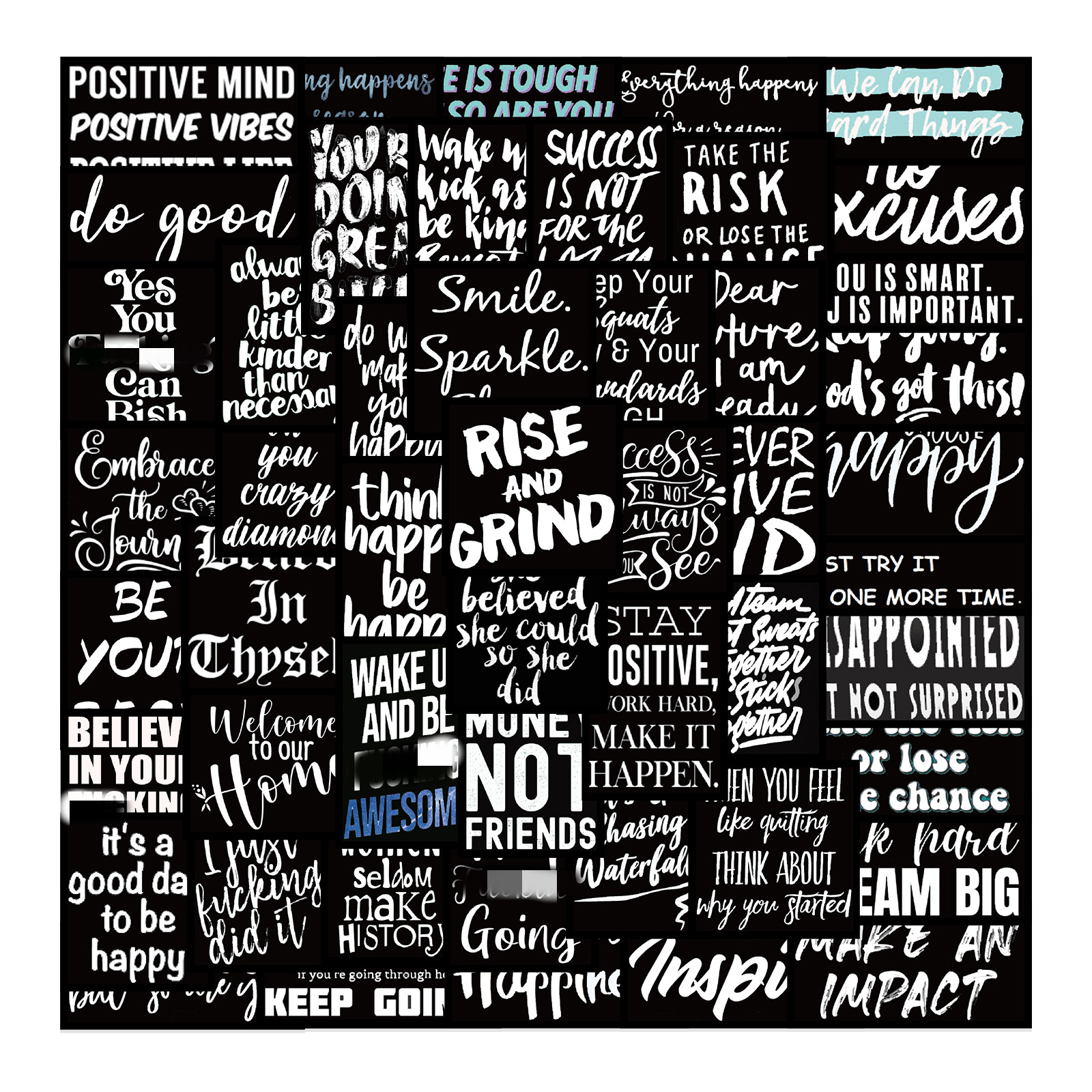 10/61Pcs New Motivational Phra - Kids Toys Quotes reseña y precio