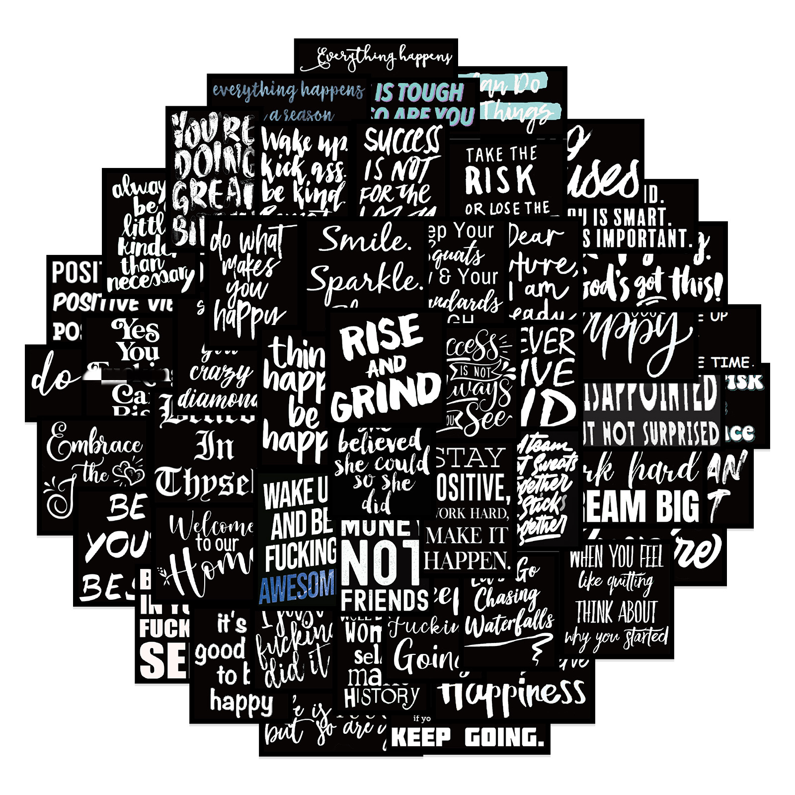10/61Pcs New Motivational Phra - Kids Toys Quotes reseña y precio