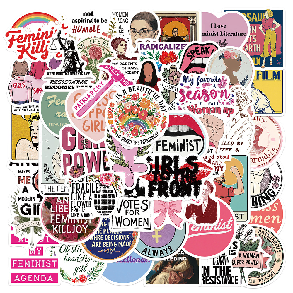 50PCS Feminist Girl Power Stic - Kids Toys Quotes reseña y precio