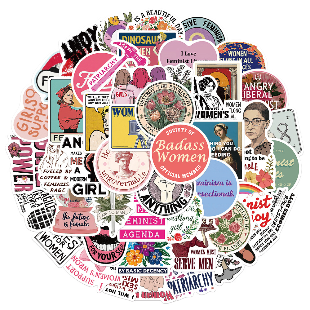 50PCS Feminist Girl Power Stic - Kids Toys Quotes reseña y precio