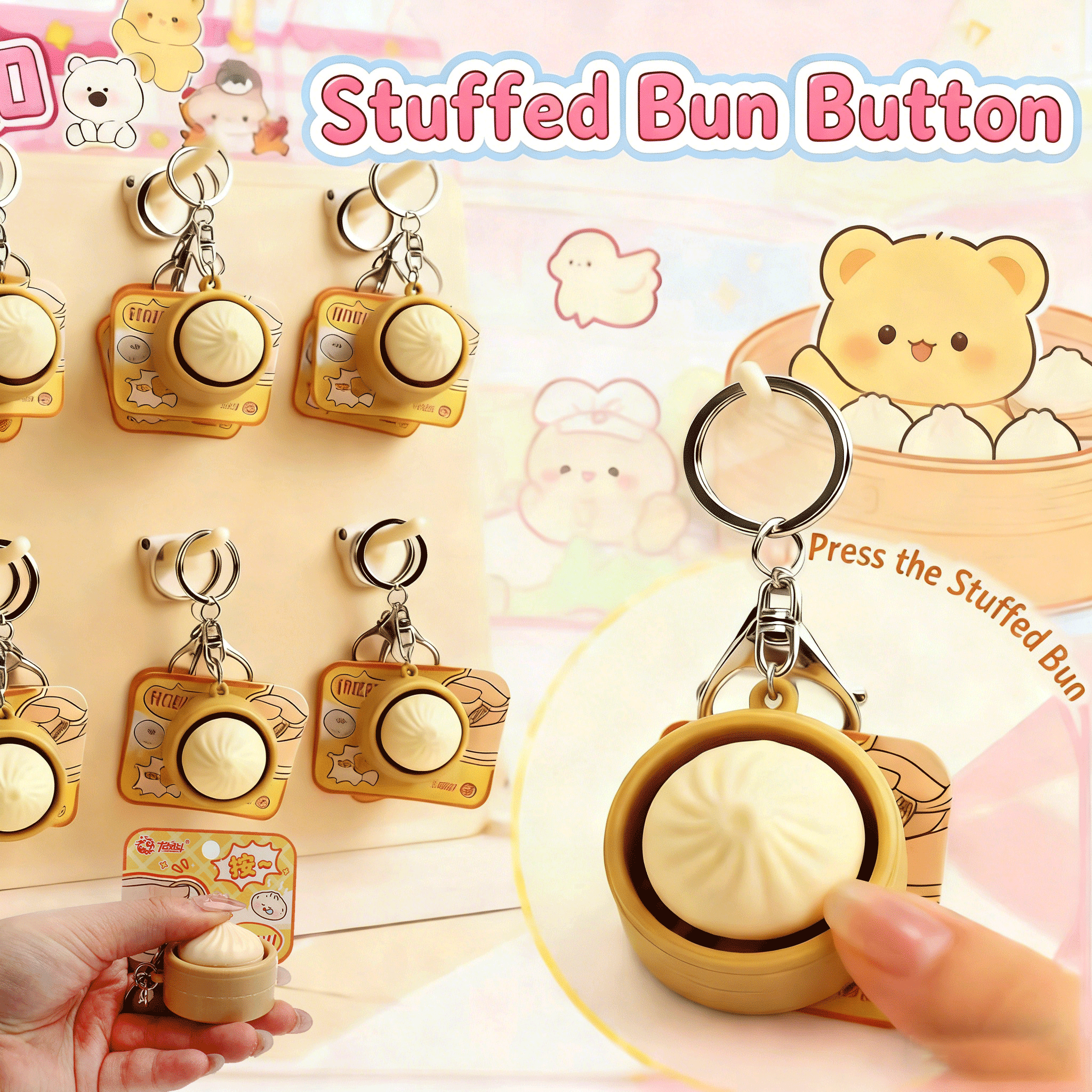 Mini Squishy Dumplings Button  - Kids Toys Usa reseña y precio
