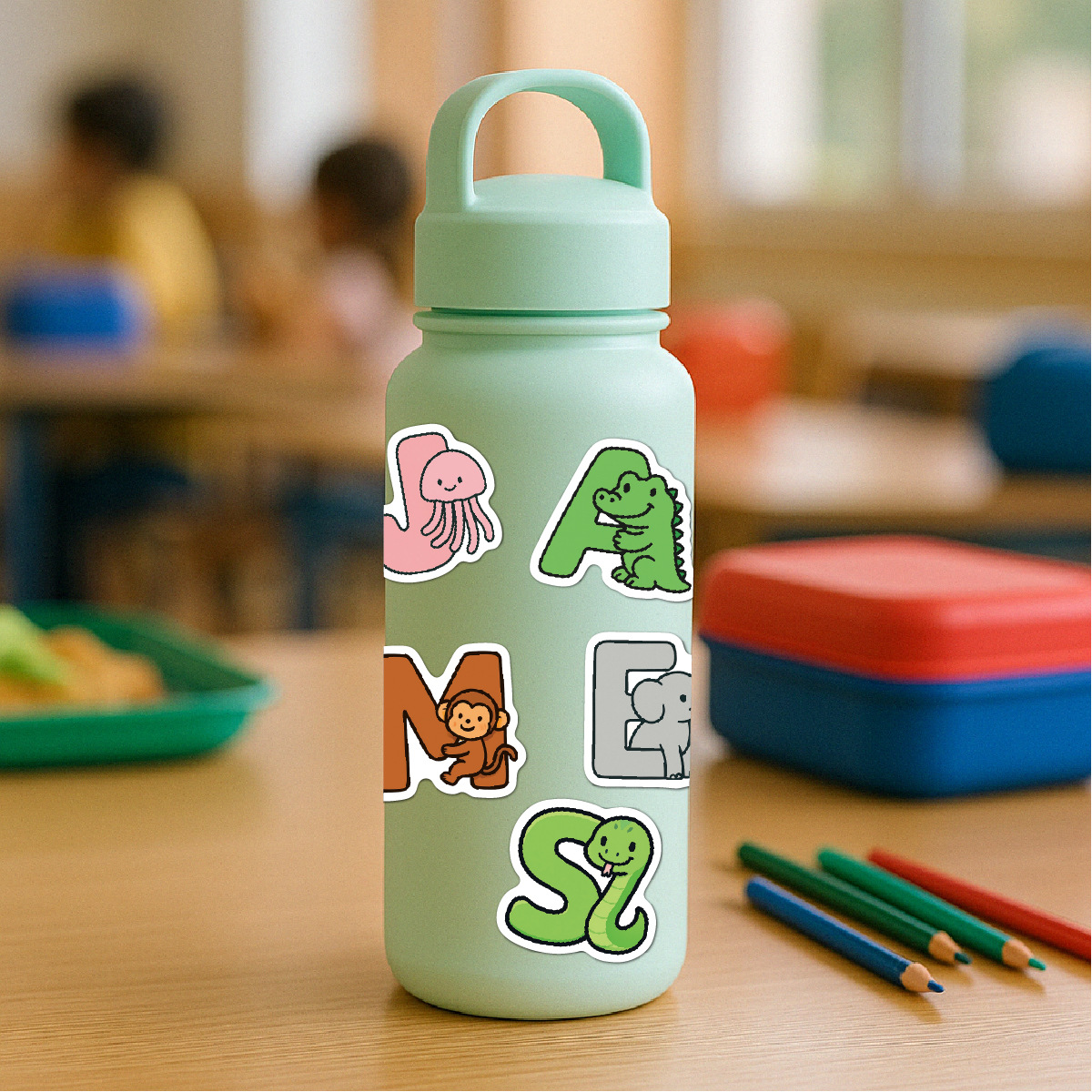 Animal Alphabet Stickers Water - Kid Toys And Craft reseña y precio