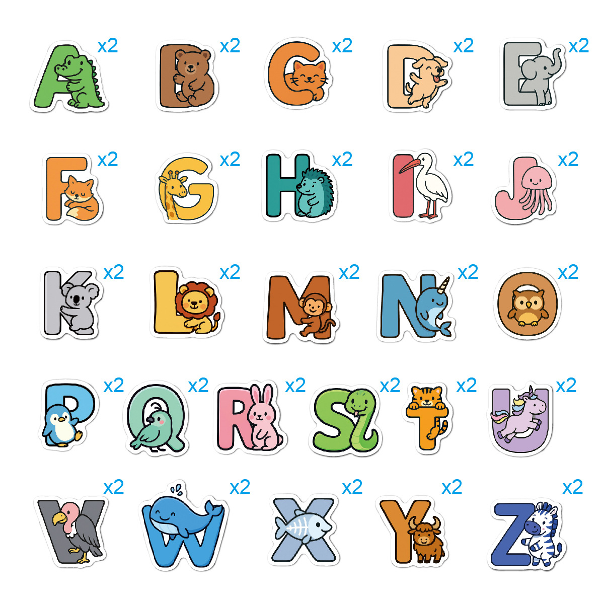 Animal Alphabet Stickers Water - Kid Toys And Craft reseña y precio