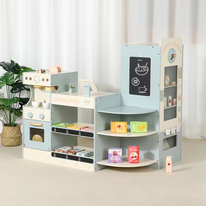 Kids Wooden Grocery Store Play - Kids Toys Stores reseña y precio