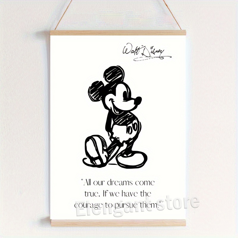 Mickey Mouse Minimal Art Print - Kids Toys Quotes reseña y precio