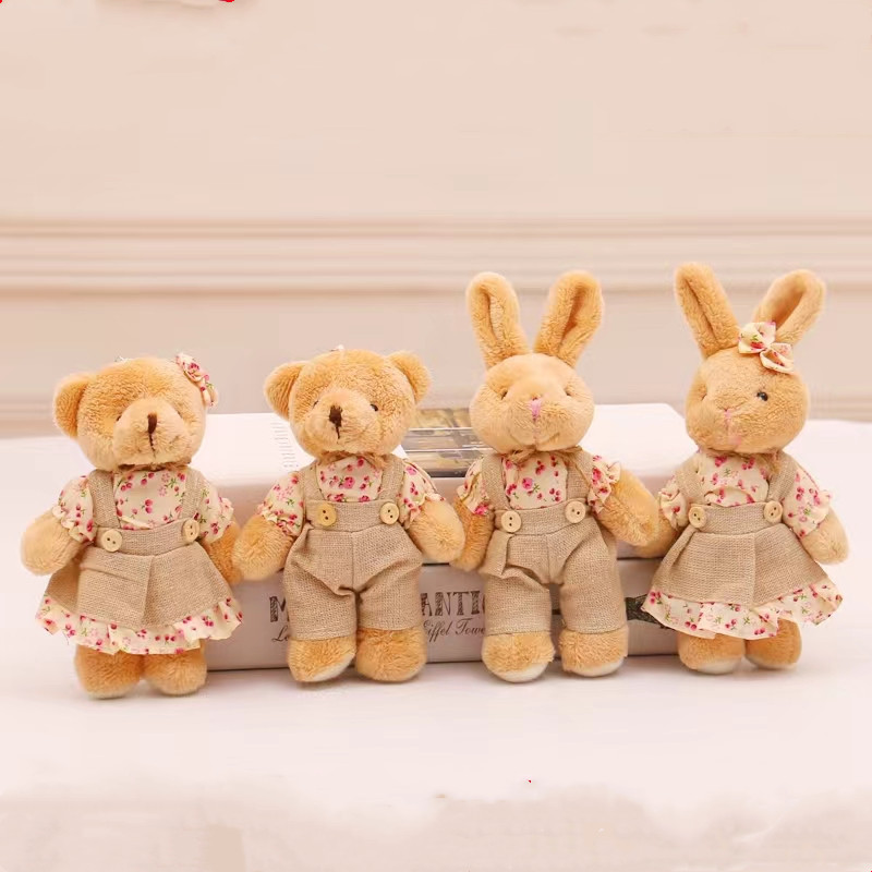 4pcs/lot Couple Bear Rabbit Pl - Kids Toys Deals reseña y precio