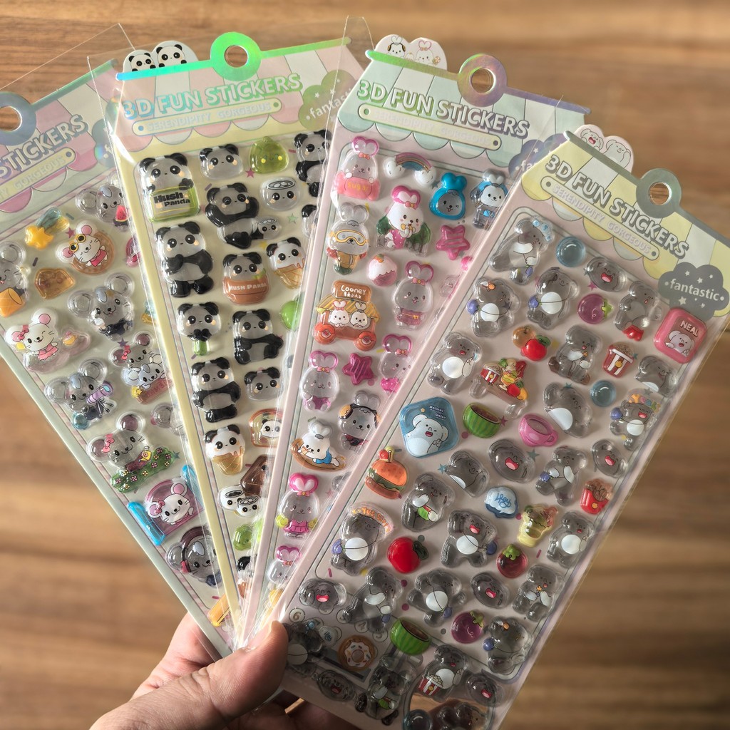 4Pcs 3D Embossed Crystal Anima - Kids Toys Stores reseña y precio