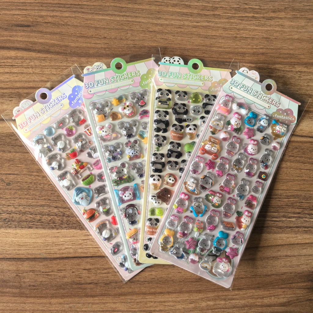 4Pcs 3D Embossed Crystal Anima - Kids Toys Stores reseña y precio