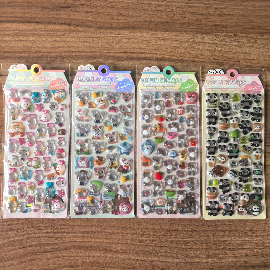 4Pcs 3D Embossed Crystal Anima - Kids Toys Stores reseña y precio