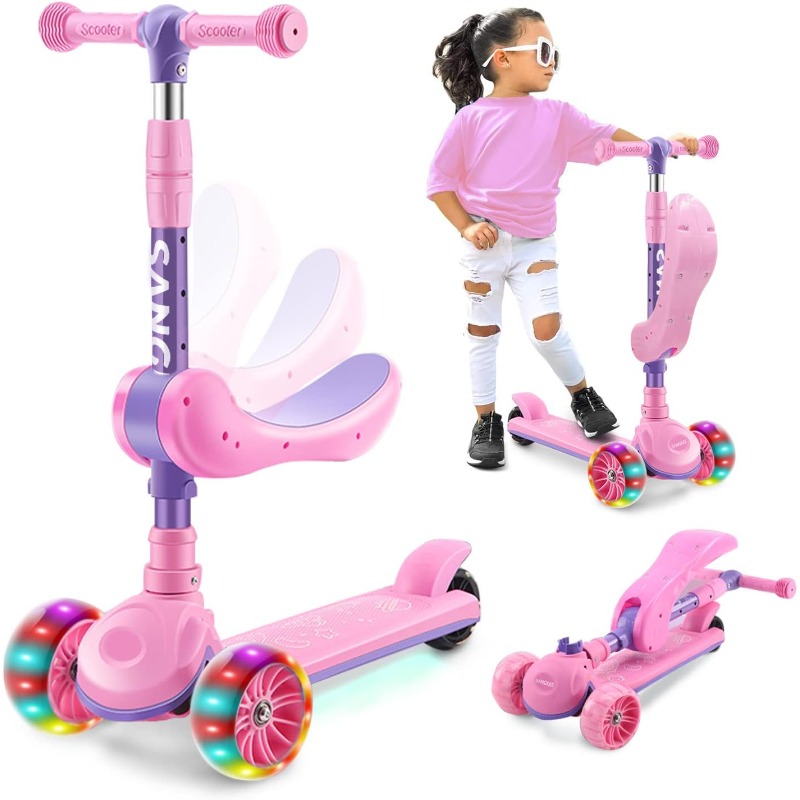 2-in-1 Kids Kick Scooter with  - Kids Toys Scooter reseña y precio