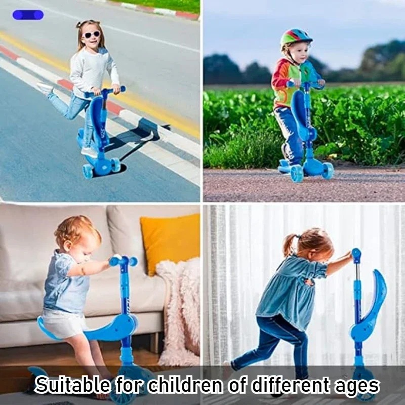 2-in-1 Kids Kick Scooter with  - Kids Toys Scooter reseña y precio