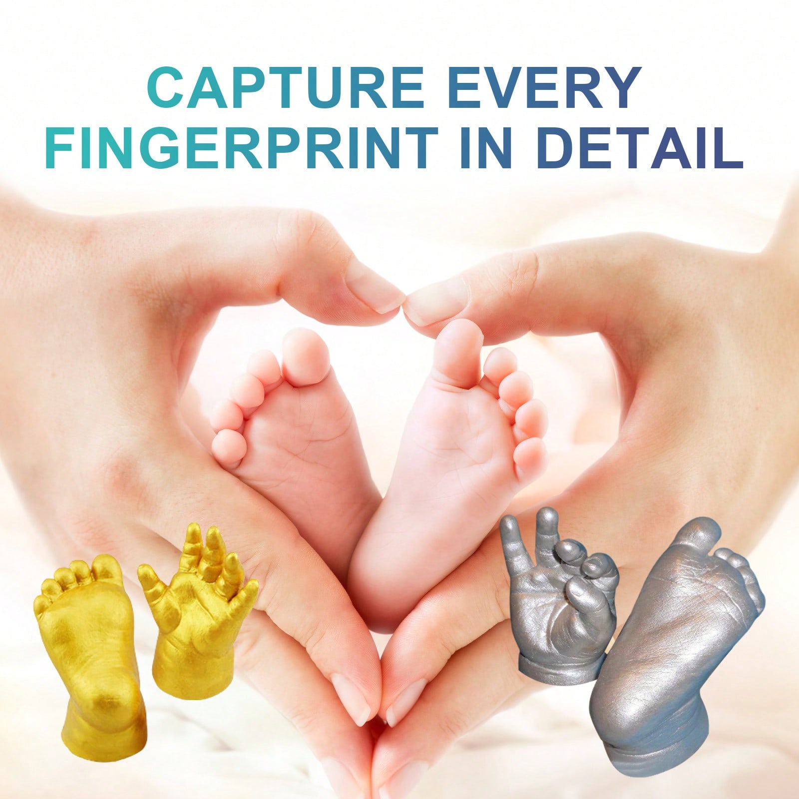 1 Set Couple Hand Mold DIY Kit - Kid Toys And Craft reseña y precio