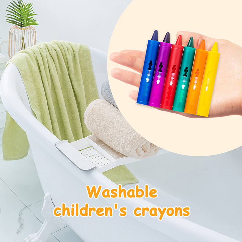 6Pcs Washable Bath Crayons Col - Kids Toys Drawing Easy reseña y precio