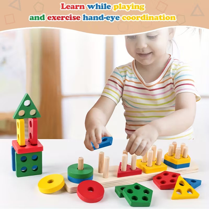 Montessori Wooden Games Baby T - Kids Toys 2 Year Old reseña y precio
