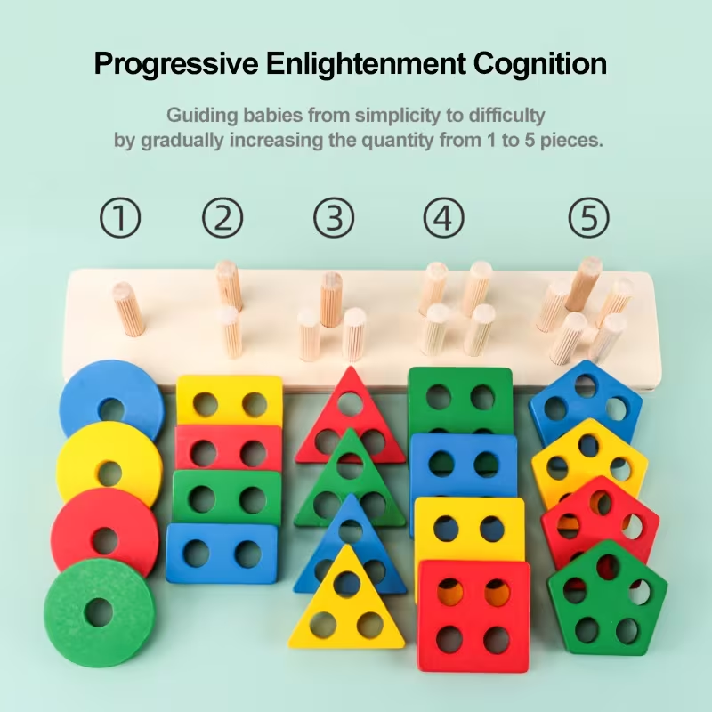 Montessori Wooden Games Baby T - Kids Toys 2 Year Old reseña y precio