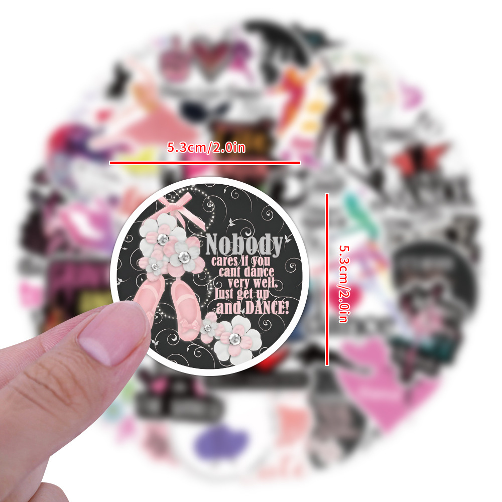 60PCS No RepeatDance Stickers  - Kids Toys Quotes reseña y precio
