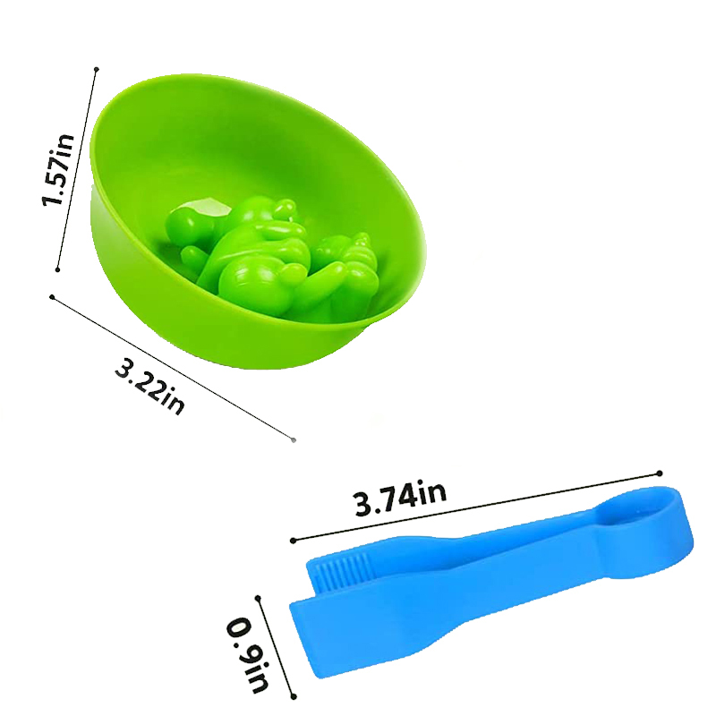 6 Plastic Bowls with 2 Tweezer - Kids Toys 2 Year Old reseña y precio