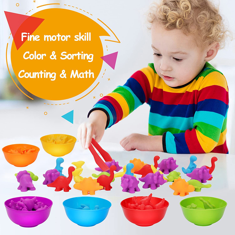 6 Plastic Bowls with 2 Tweezer - Kids Toys 2 Year Old reseña y precio