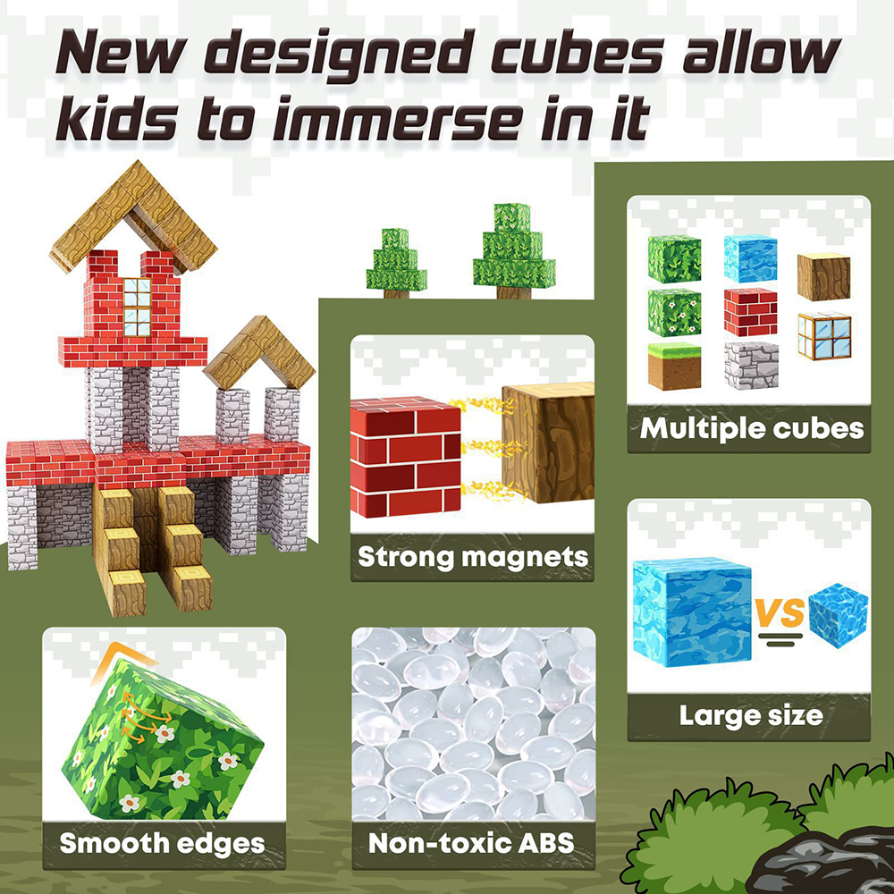 DIY Magnetic Building Blocks M - Kids Toys Stores reseña y precio