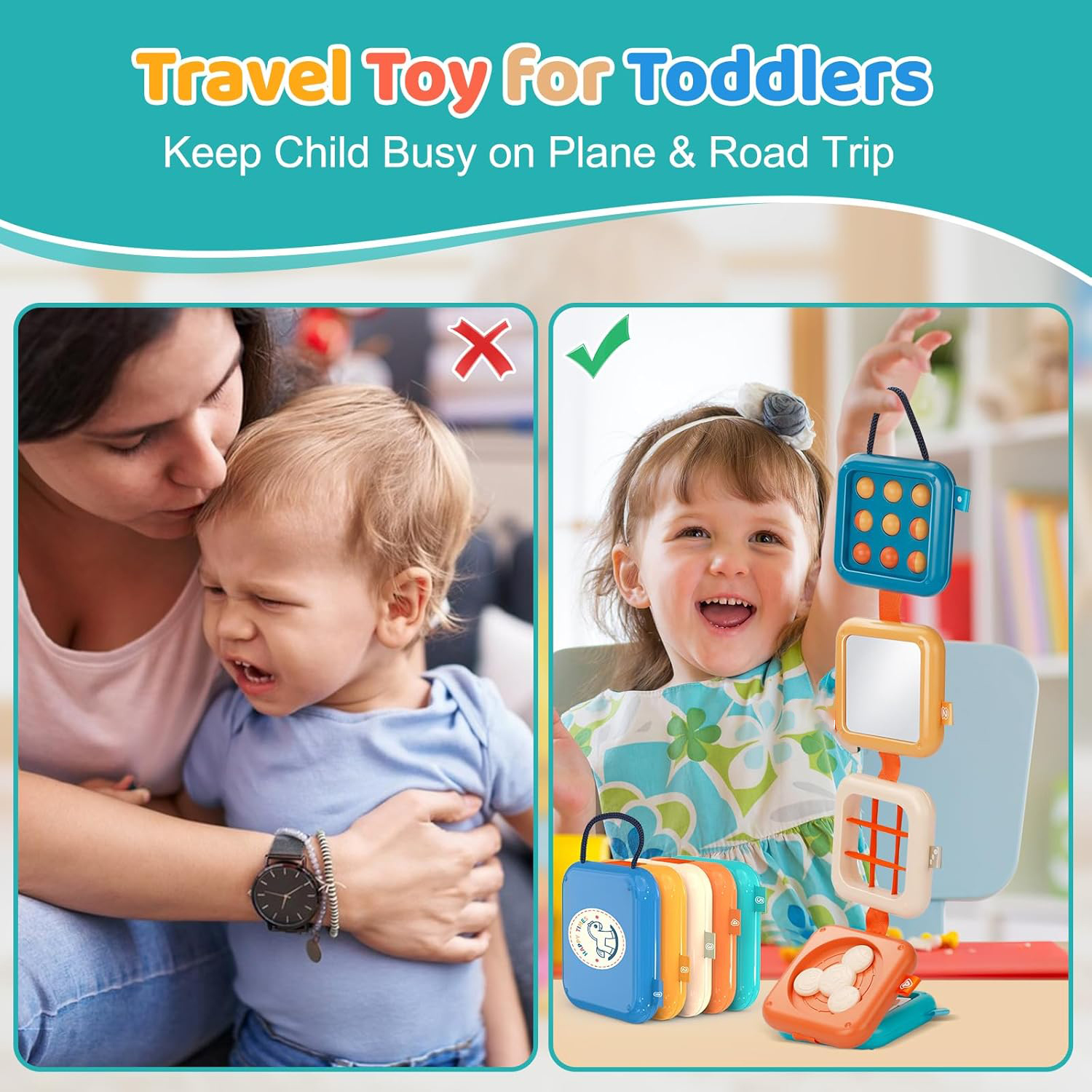 Montessori Toys Busy Board Bab - Kids Toys 2 Year Old reseña y precio