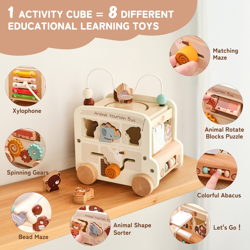 Montessori Wooden Children Toy - Kids Toys 2 Year Old reseña y precio