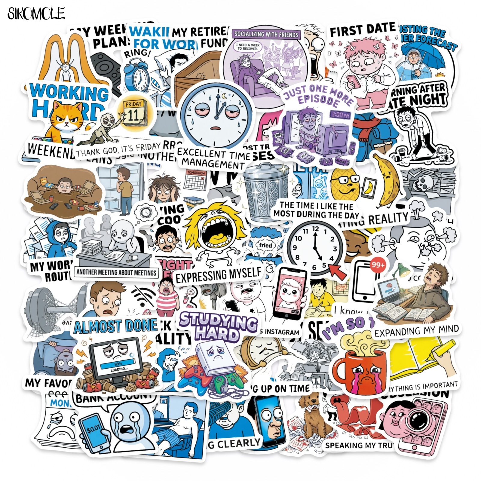 10/30/56PCS Cartoon Funny Humo - Kids Toys Quotes reseña y precio