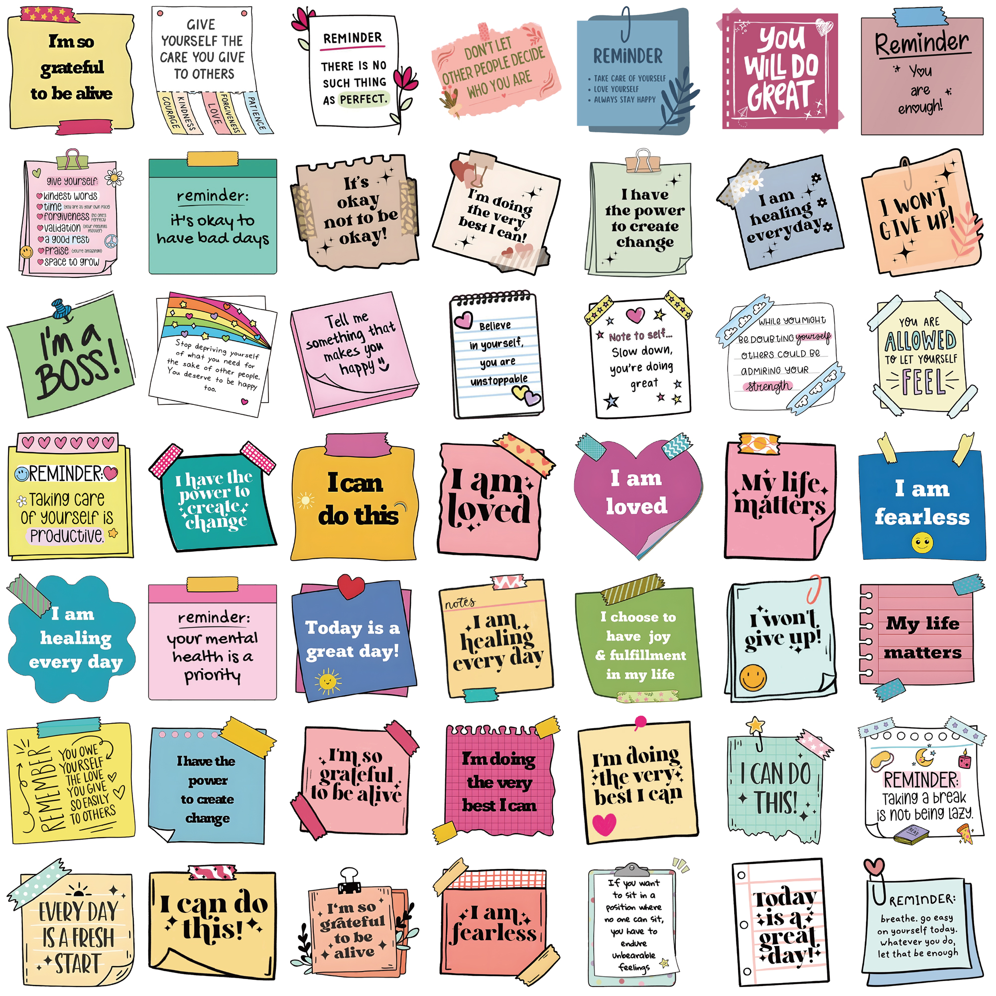 50pcs Inspirational Quote Stic - Kids Toys Quotes reseña y precio