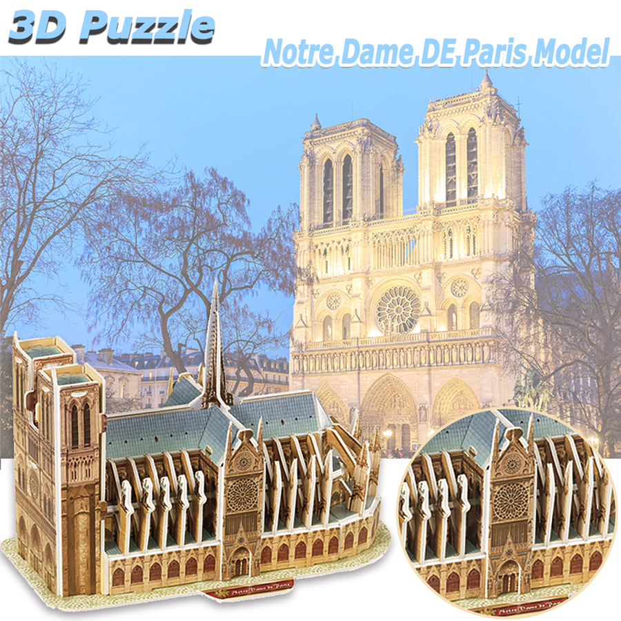 3D Puzzle Notre Dame De Paris  - Kids Toys Paris reseña y precio