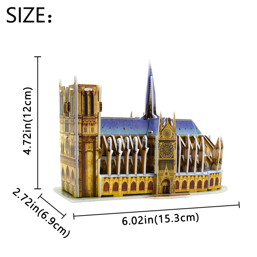 3D Puzzle Notre Dame De Paris  - Kids Toys Paris reseña y precio