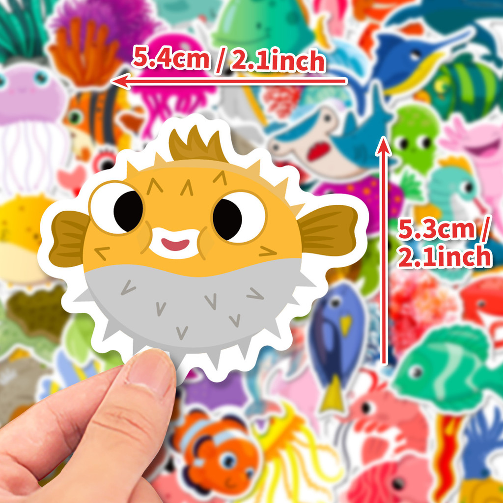 50Pcs Marine Life Stickers Dol - Kids Toys Stores reseña y precio
