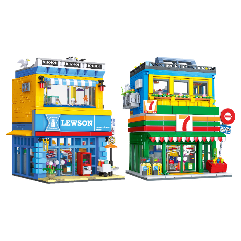 1263+PCS Street Scene Convenie - Kids Toys Stores reseña y precio