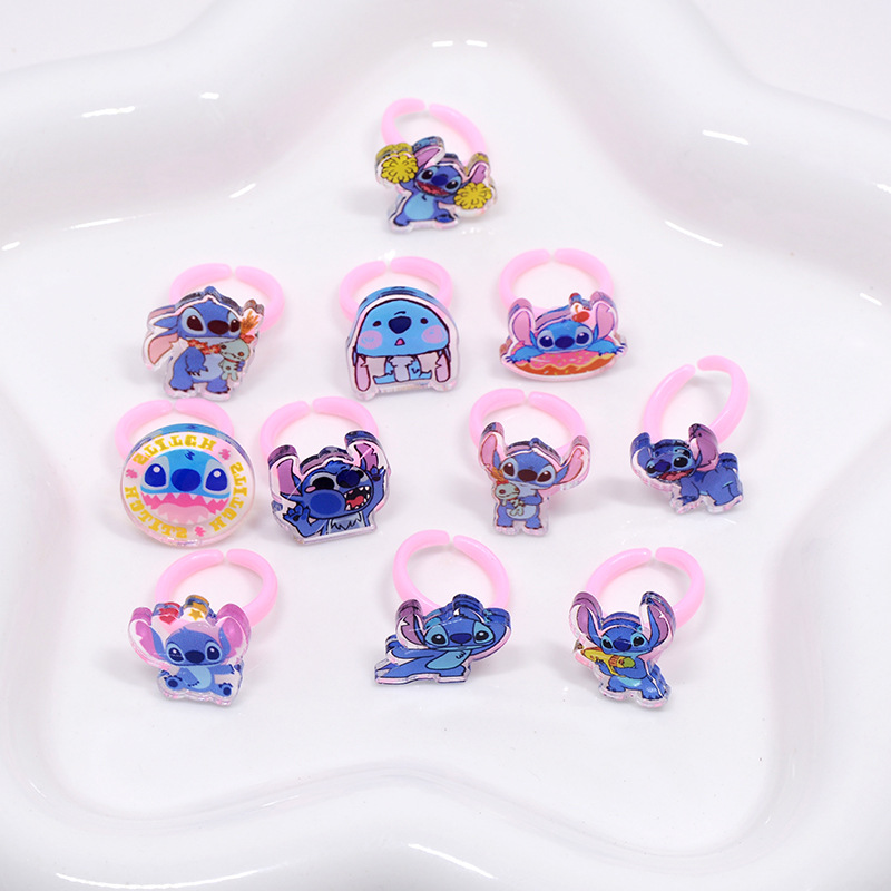 Stitch Acrylic Ring 10/20pcs K - Kids Toys Usa reseña y precio