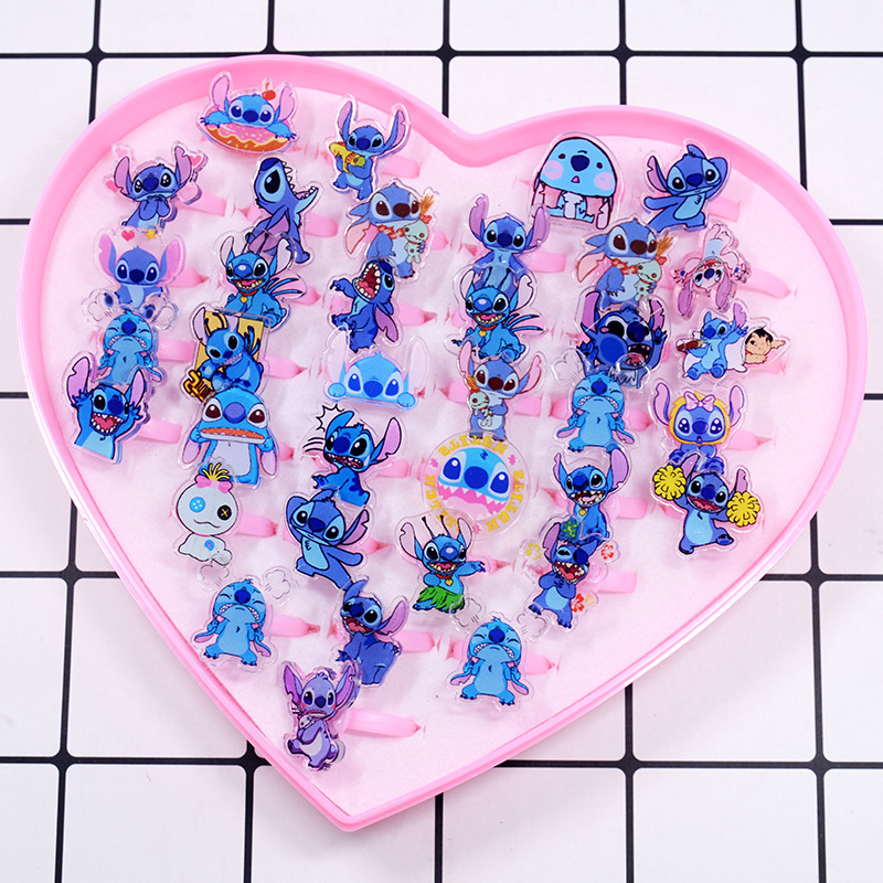 Stitch Acrylic Ring 10/20pcs K - Kids Toys Usa reseña y precio